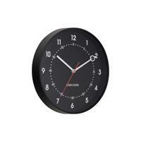 UHR  Schwarz 31,5 cm  - Schwarz, Basics, Kunststoff (31,5cm) - Karlsson