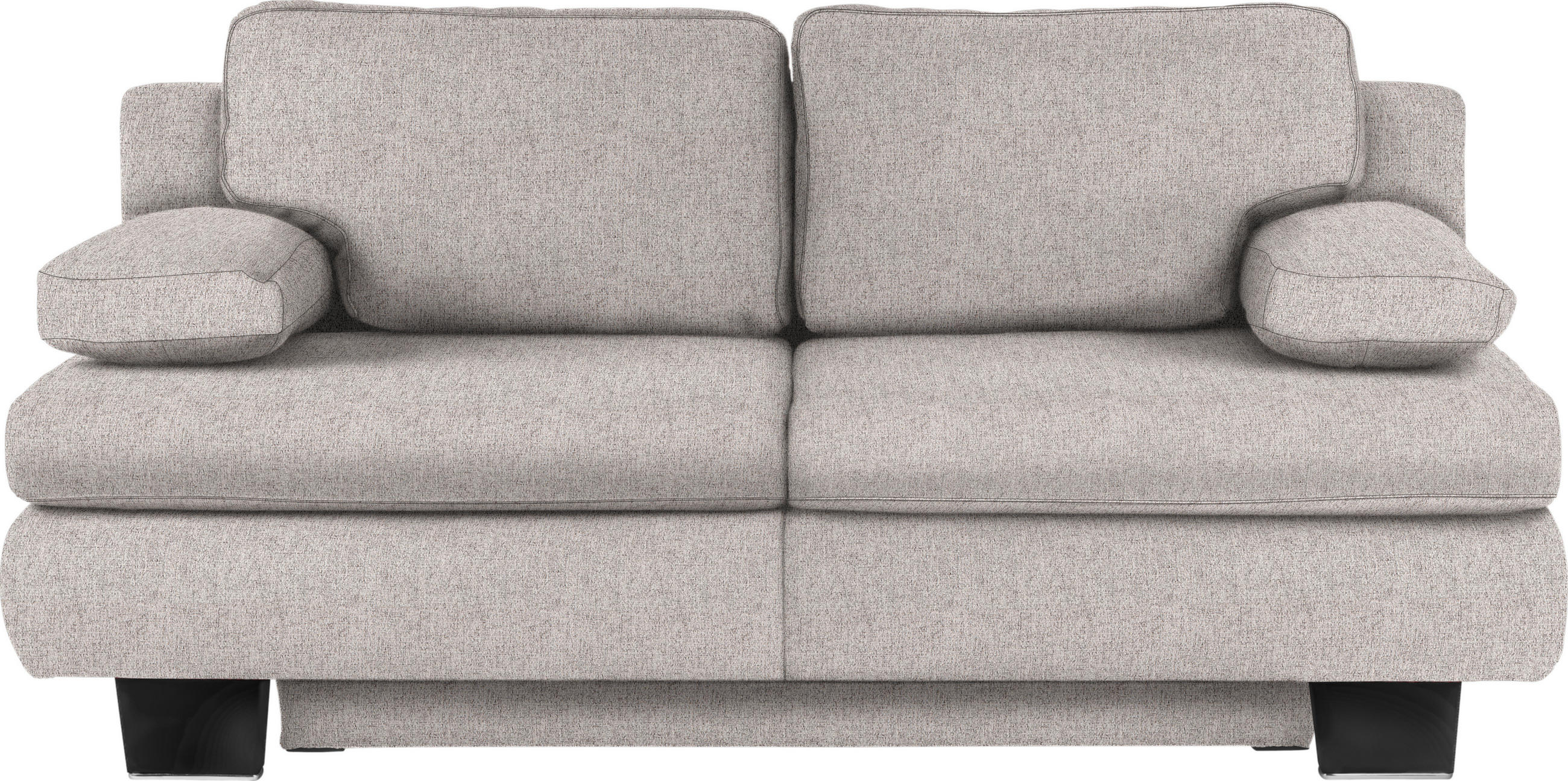SCHLAFSOFA in Webstoff Hellgrau  - Wengefarben/Hellgrau, KONVENTIONELL, Holz/Textil (203/94/100cm) - Novel