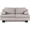 SCHLAFSOFA in Webstoff Hellgrau  - Wengefarben/Hellgrau, KONVENTIONELL, Holz/Textil (203/94/100cm) - Novel