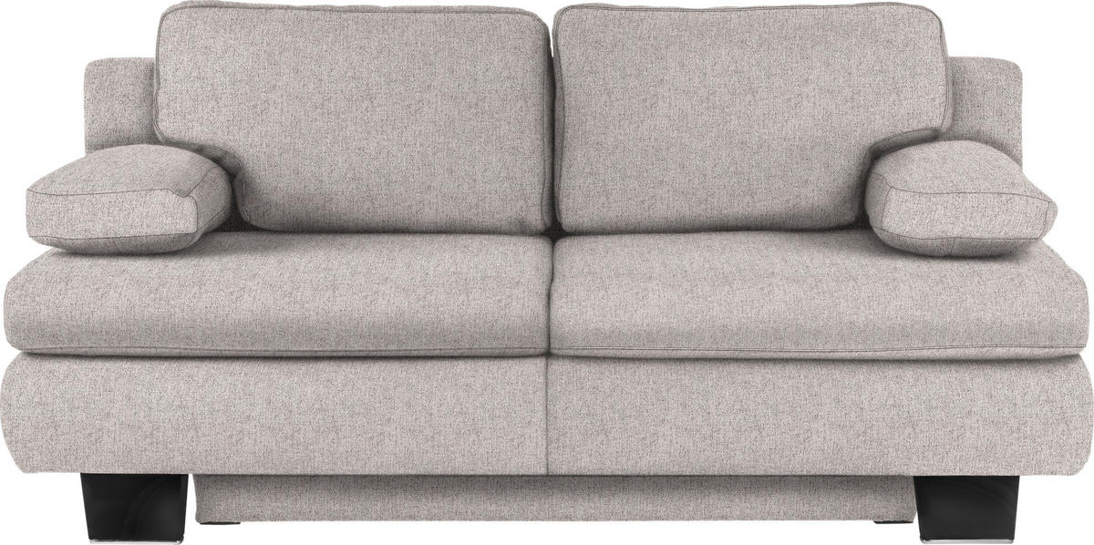 SCHLAFSOFA in Webstoff Hellgrau  - Wengefarben/Hellgrau, KONVENTIONELL, Holz/Textil (203/94/100cm) - Novel