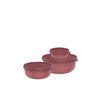 VORRATSDOSENSET 3-teilig  - Rostfarben/Bordeaux, KONVENTIONELL, Kunststoff (19,6/19,4/8,3cm) - Mepal