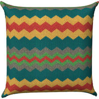 ZIERKISSEN  48/48 cm   - Gelb/Rot, Basics, Kunststoff (48/48cm)