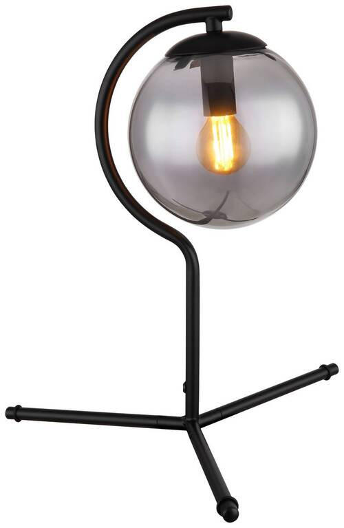 TISCHLEUCHTE - Schwarz, Basics, Glas/Metall (35/35cm) - Globo
