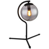 TISCHLEUCHTE - Schwarz, Basics, Glas/Metall (35/35cm) - Globo