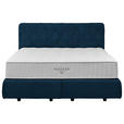 BOXSPRINGBETT 180/200 cm  in Blau  - Blau/Schwarz, Design, Kunststoff/Textil (180/200cm) - Johann Jakob