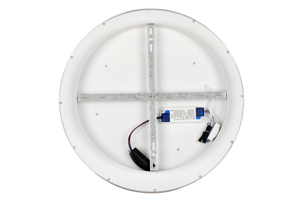 LED-DECKENLEUCHTE 50/8 cm   - Champagner/Goldfarben, Design, Kunststoff/Metall (50/8cm) - Novel