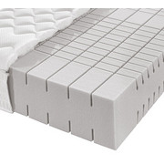 KALTSCHAUMMATRATZE ORTHO STAR MED KS 90/200 cm 21 cm - Weiß, KONVENTIONELL, Textil (90/200cm) - Novel