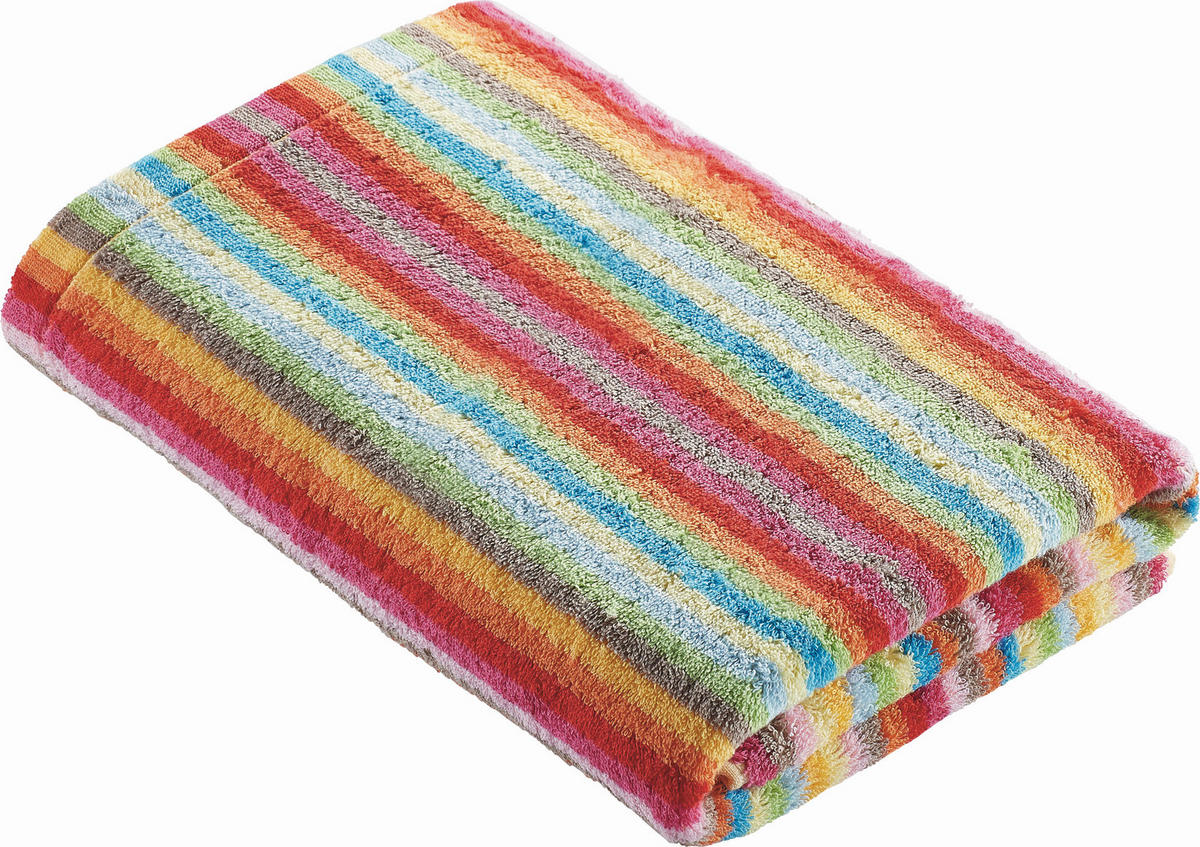 DUSCHTUCH Lifestyle Streifen 70/140 cm  - Multicolor, Basics, Textil (70/140cm) - Cawoe