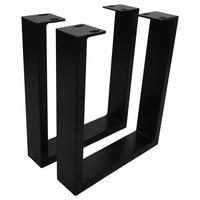 BANKGESTELL 30/40/7,5 cm  in  - Schwarz, Natur, Metall (30/40/7,5cm) - Valdera