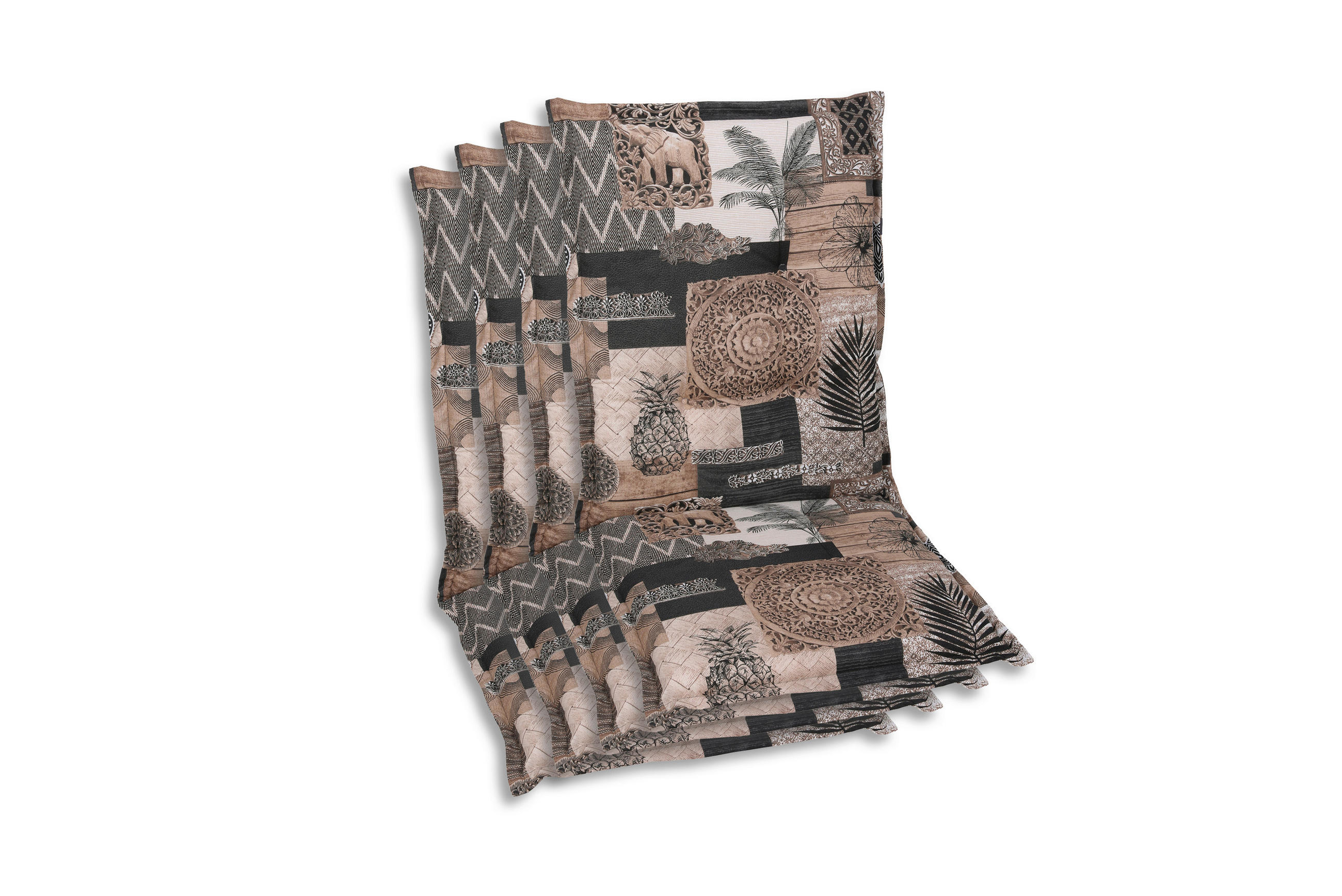 SESSELAUFLAGENSET Federn  - Beige, Basics, Textil (50/7/110cm)