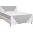 BOXSPRINGBETT Lederlook, Webstoff 140/200 cm INKL. gepolstertes Kopfteil, Matratze, Topper - Chromfarben/Hellgrau, Design, Kunststoff/Textil (140/200cm) - Xora BOXSPRINGBETT Lederlook, Webstoff 140/200 cm INKL. gepolstertes Kopfteil, Matratze, Topper - Chromfarben/Hellgrau, Design, Kunststoff/Textil (140/200cm) - Xora