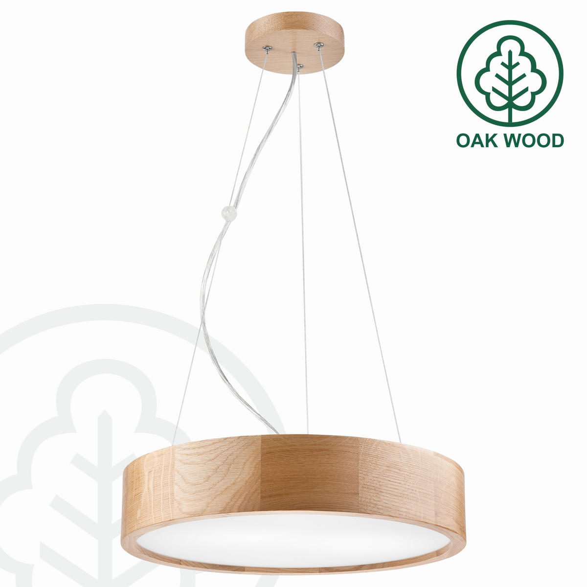 HÄNGELEUCHTE 37/80 cm  - Honigeiche, Natur, Holz (37/80cm)