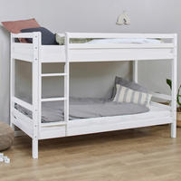 ETAGENBETT - Naturfarben/Weiß, MODERN, Holz (90/200cm) - MID.YOU
