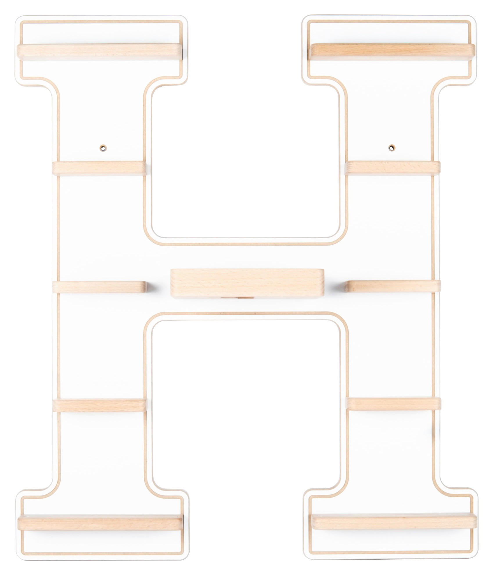 KINDERREGAL  - Weiss, Modern, Holzwerkstoff (46/54/19cm) - MID.YOU