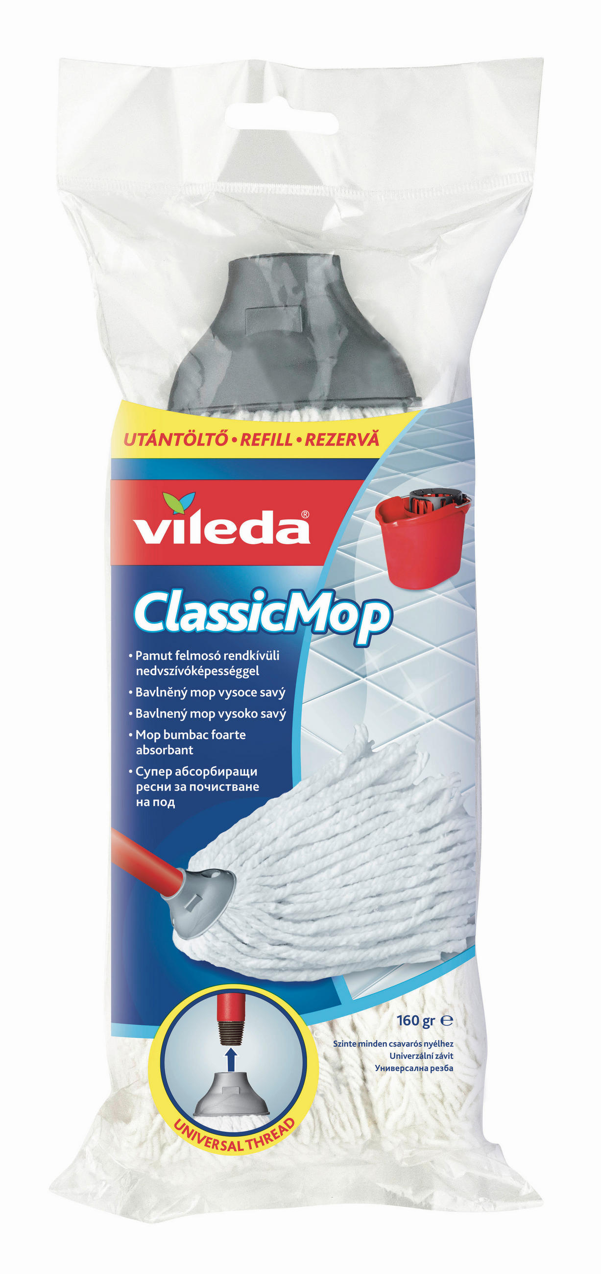 MOP - alb, Basics (80/28/40cm)