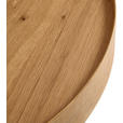 COUCHTISCH Eiche furniert, massiv 77/77/39 cm rund Eichefarben  - Eichefarben, Design, Holz/Holzwerkstoff (77/77/39cm) - Ambia Home