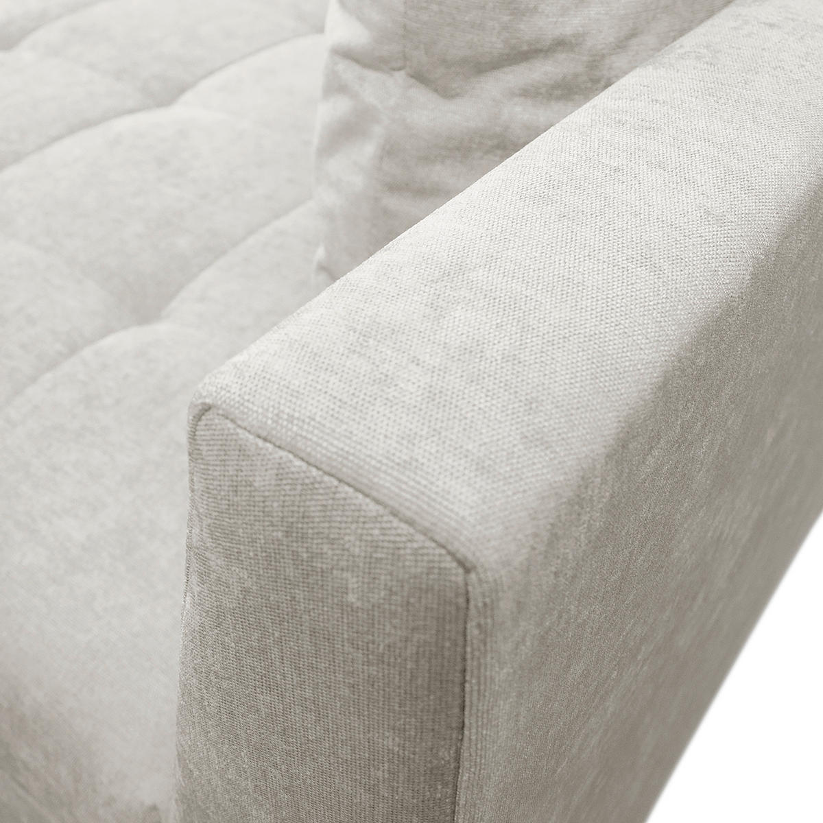 KUTNA GARNITURA tekstil  svijetlo siva   - svijetlo siva/crna, Design, tekstil/drvo (247/174cm) - MID.YOU