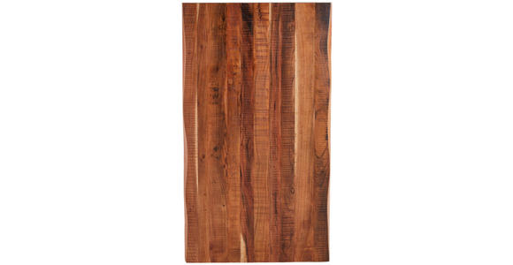 COUCHTISCH Akazie Hartholz 118/70/45 cm Schwarz, Akaziefarben  - Schwarz/Akaziefarben, Natur, Holz/Metall (118/70/45cm) - Landscape