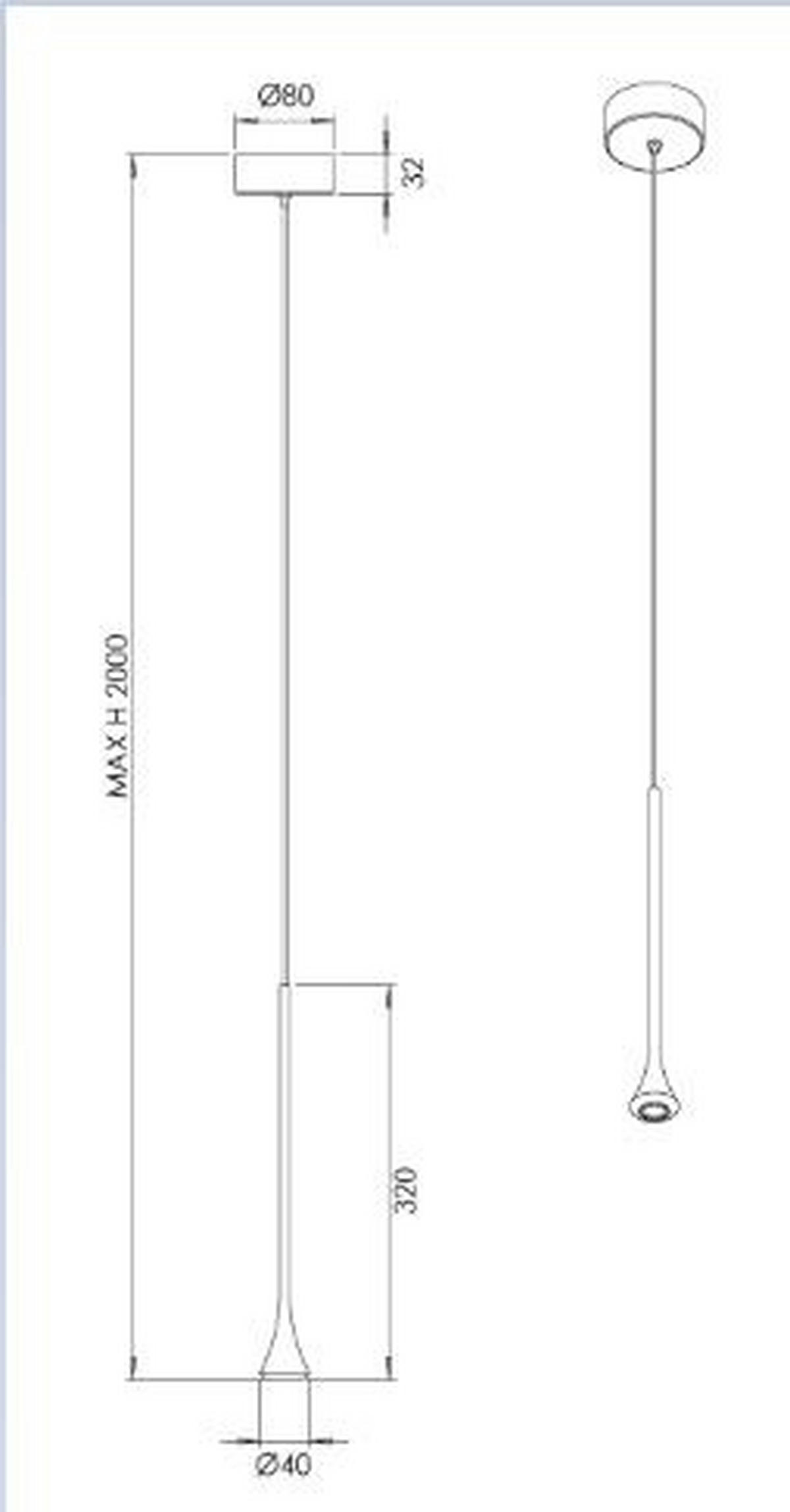 LED LUSTER  4/200 cm      - crna, Konvencionalno, metal (4/200cm)
