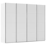 SCHWEBETÜRENSCHRANK 271/223/68 cm 4-türig Weiß  - Chromfarben/Weiß, Design, Holzwerkstoff/Metall (271/223/68cm) - Novel