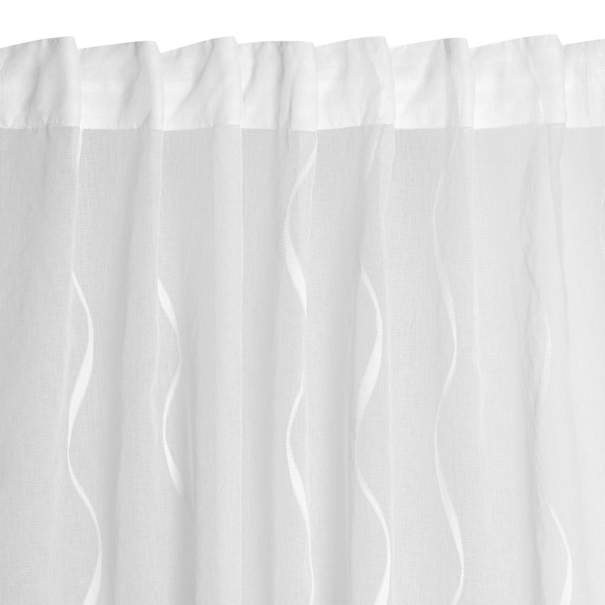 FERTIGVORHANG  transparent   140/280 cm  - Weiß, Basics, Textil (140/280cm)