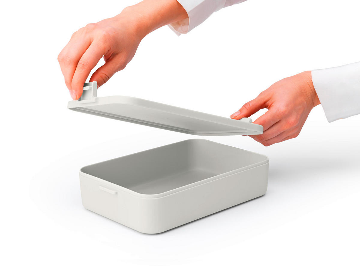 KRABIČKA NA OBĚD plast   - světle šedá, Basics, plast (25.9/6/16.7cm) - Brabantia