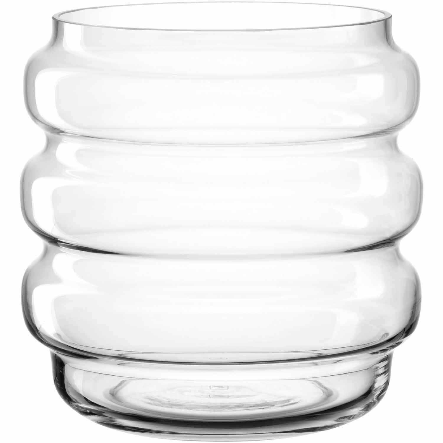 MÉCSESTARTÓ - átlátszó, Design, üveg (21/22/21cm) - Leonardo