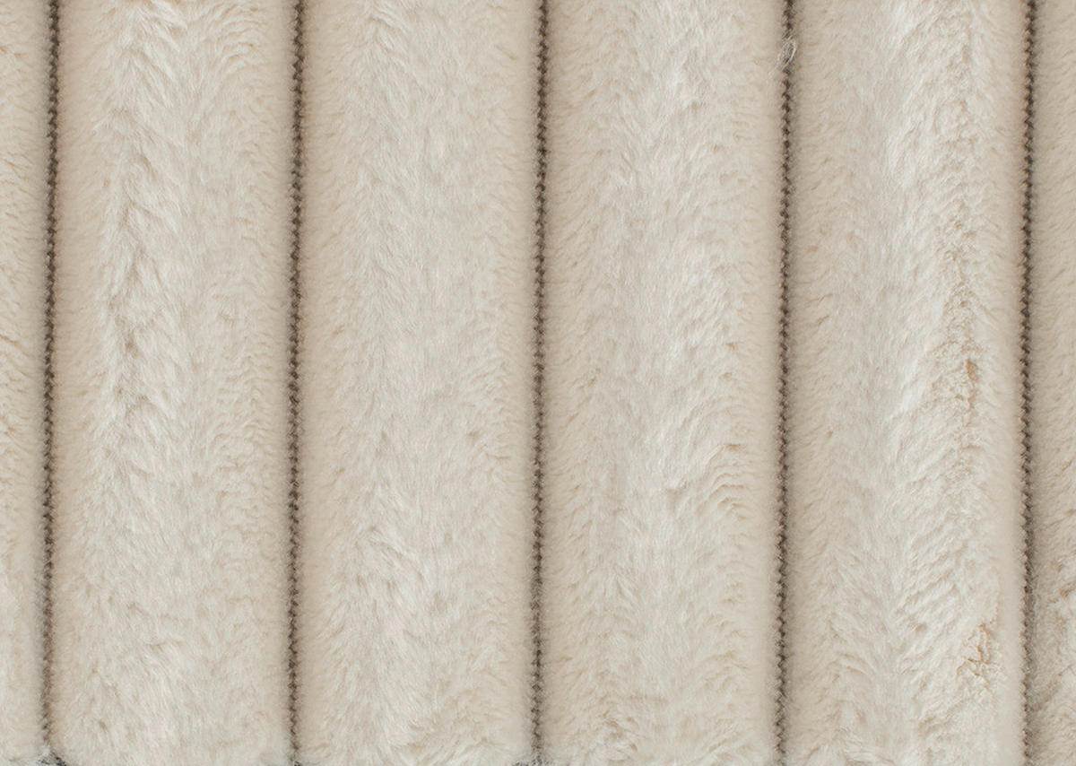 BIGSOFA Cord Creme  - Creme/Schwarz, MODERN, Kunststoff/Textil (230/85/190cm) - Carryhome
