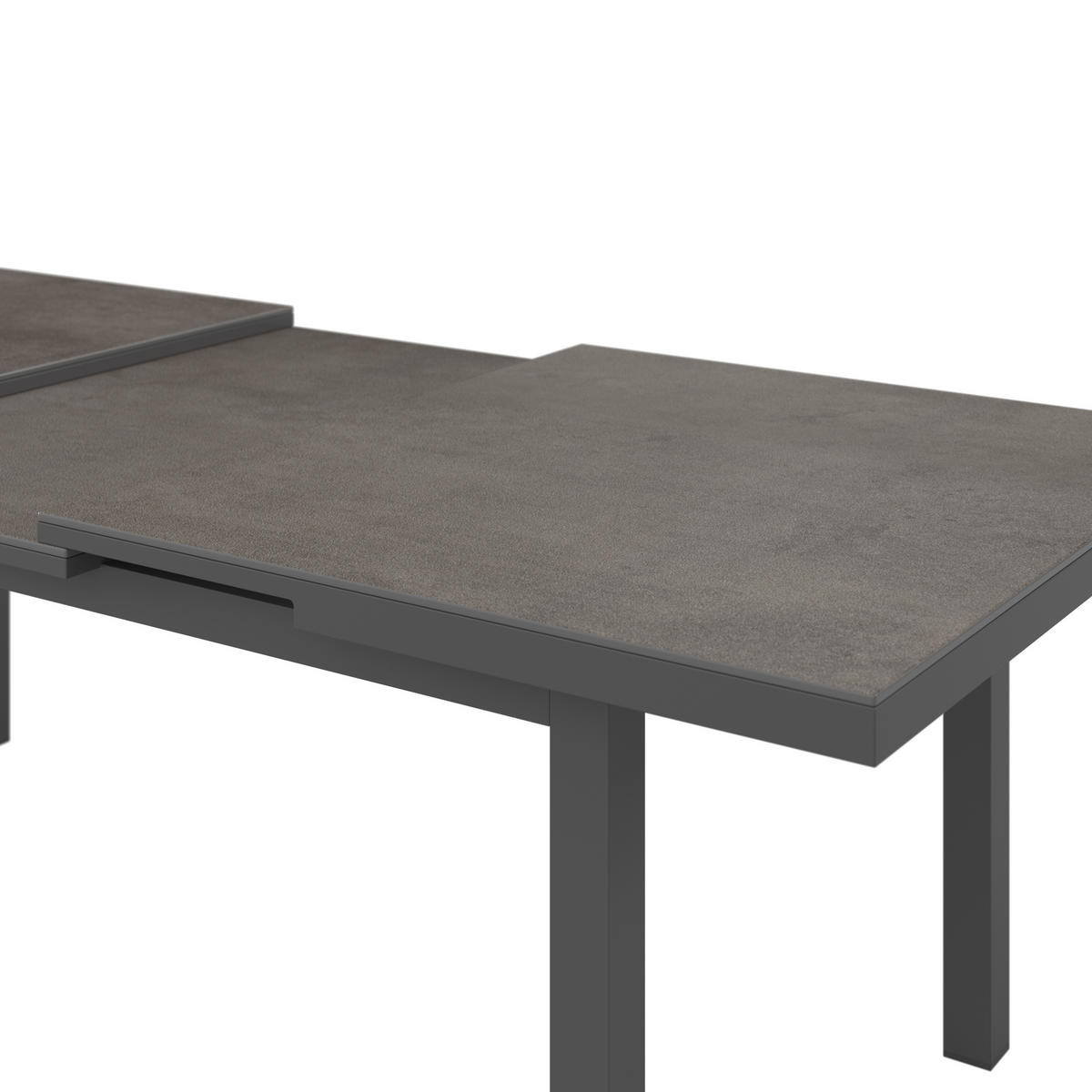 STOL VRTNI     antracit  metal, staklo  - antracit, Moderno, staklo/metal (180-240/75/100cm) - Ambia Garden