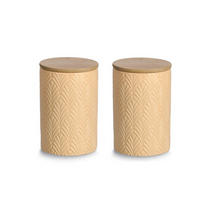 VORRATSDOSENSET  - Aprikose, Basics, Keramik (25,5/25,5/15cm) - Zeller Present