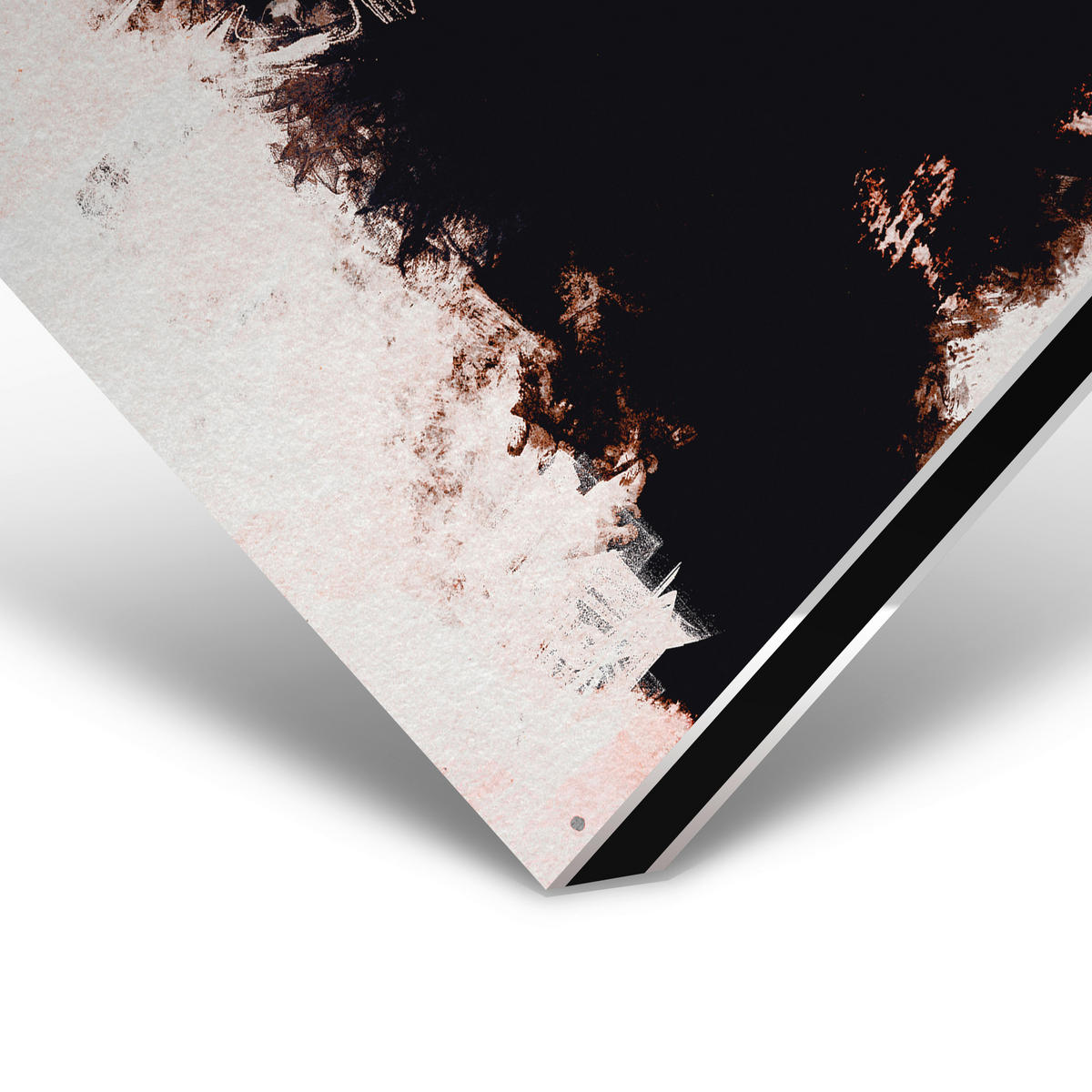 ALUMINIUMBILD 98/148 cm  - Weiss/Schwarz, Design, Kunststoff/Metall (98/148cm)