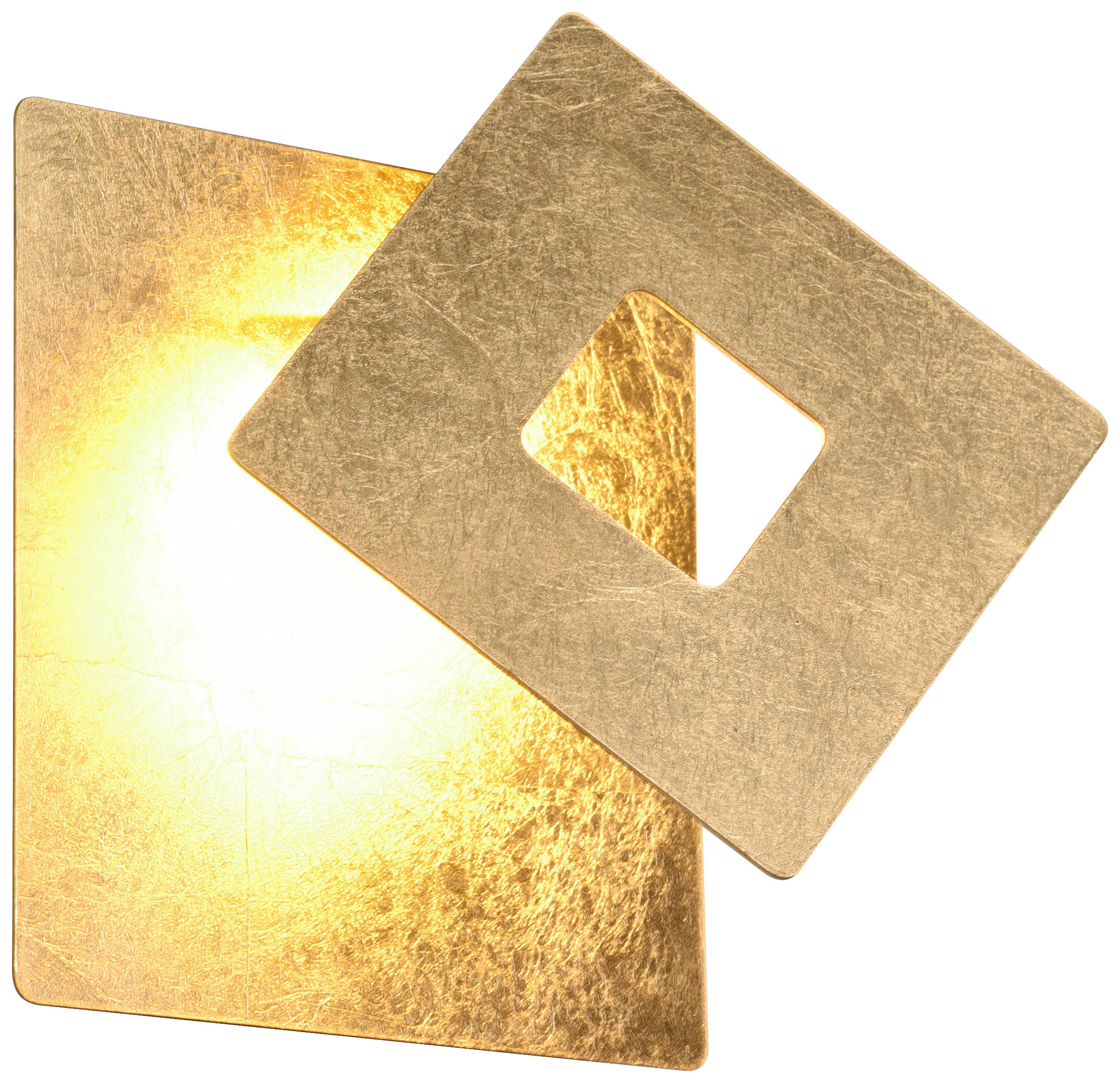 Trio Leuchten Led-Wandleuchte Leano Gold 7.2x18x18 cm