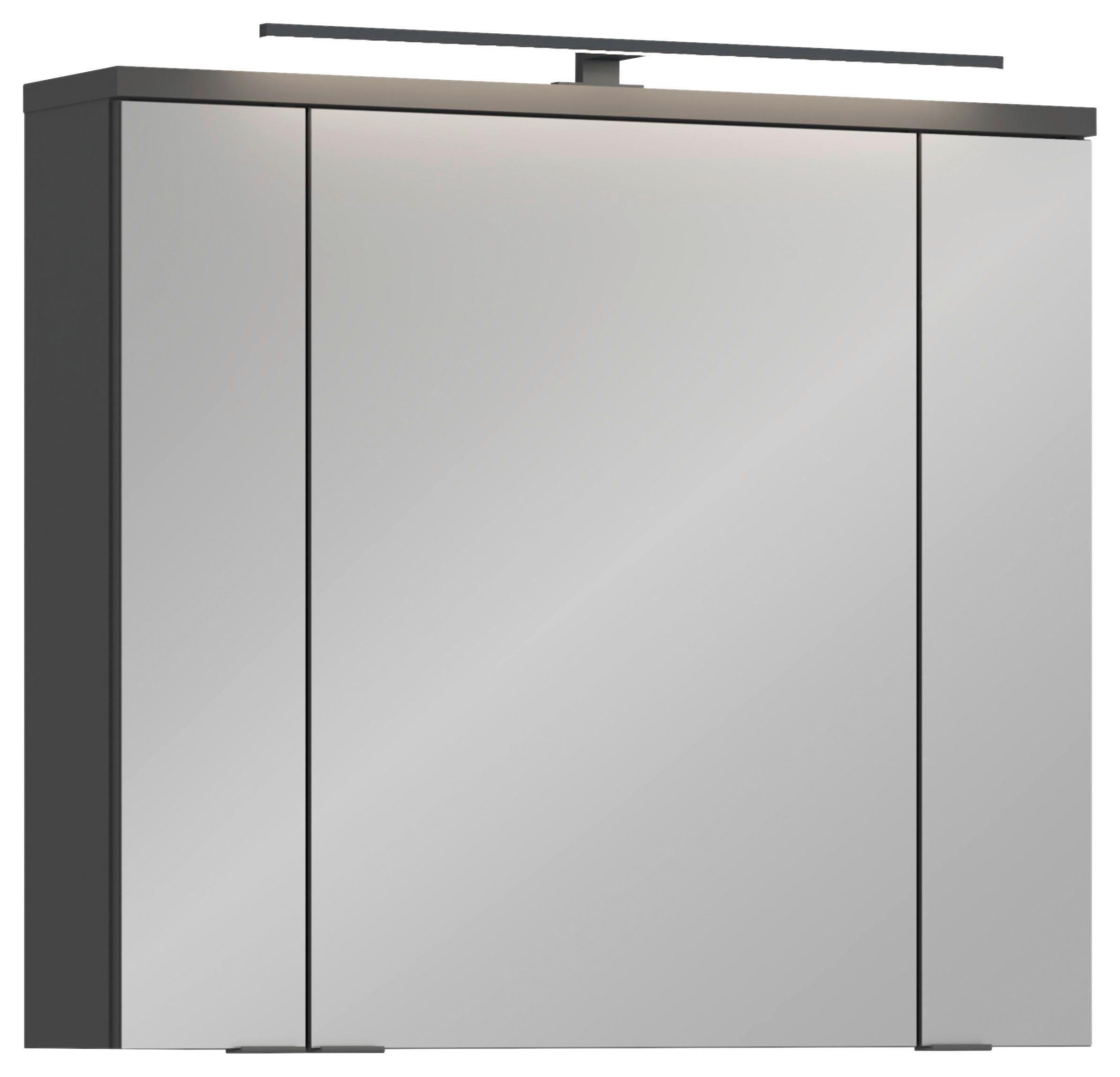 SPIEGELSCHRANK 80/72,6/19,7 cm  - Anthrazit, MODERN, Glas/Holzwerkstoff (80/72,6/19,7cm) - MID.YOU