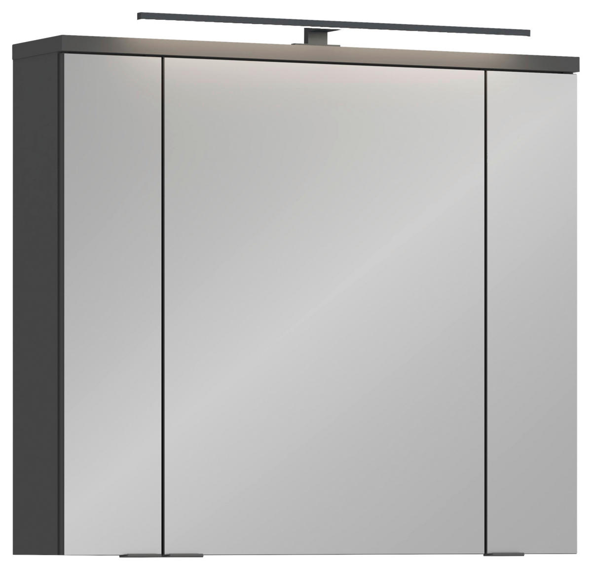 SPIEGELSCHRANK 80/72,6/19,7 cm  - Anthrazit, MODERN, Glas/Holzwerkstoff (80/72,6/19,7cm) - MID.YOU