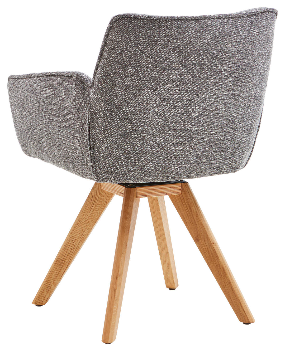 ARMLEHNSTUHL  in Webstoff  - Eichefarben/Grau, Design, Holz/Textil (60/83,5/65cm) - Valdera