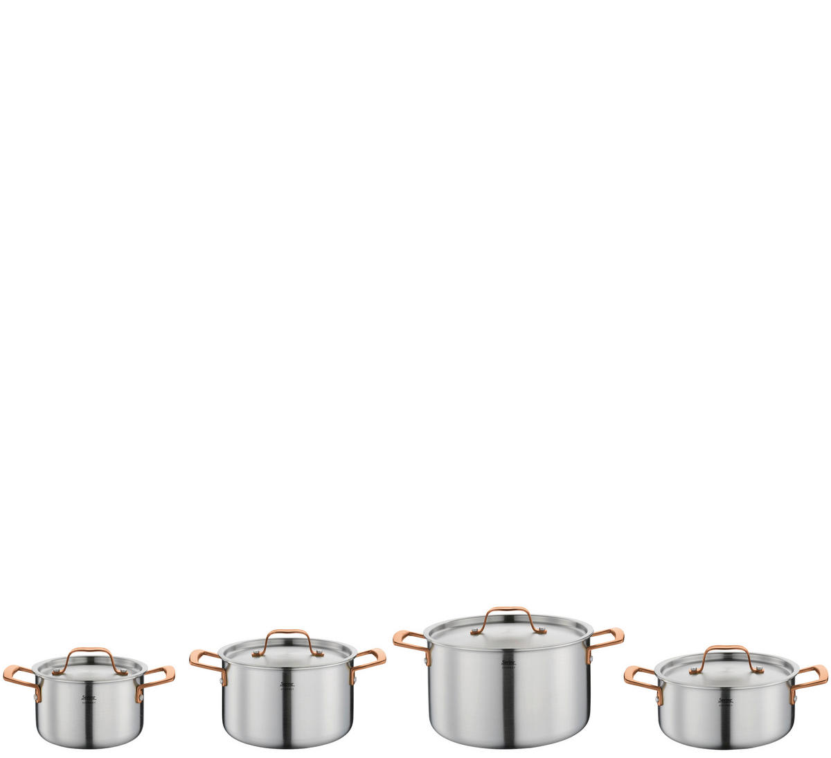 KOCHTOPFSET GOURMET  - Silberfarben/Roségold, Basics, Metall - Spring