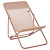 STRANDSTUHL Stahl Rotbraun  - Rotbraun, Basics, Textil/Metall (62/77-91/76-82cm) - Lafuma Mobilier