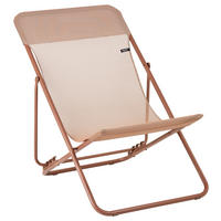 STRANDSTUHL Stahl Rotbraun  - Rotbraun, Basics, Textil/Metall (62/77-91/76-82cm) - Lafuma Mobilier