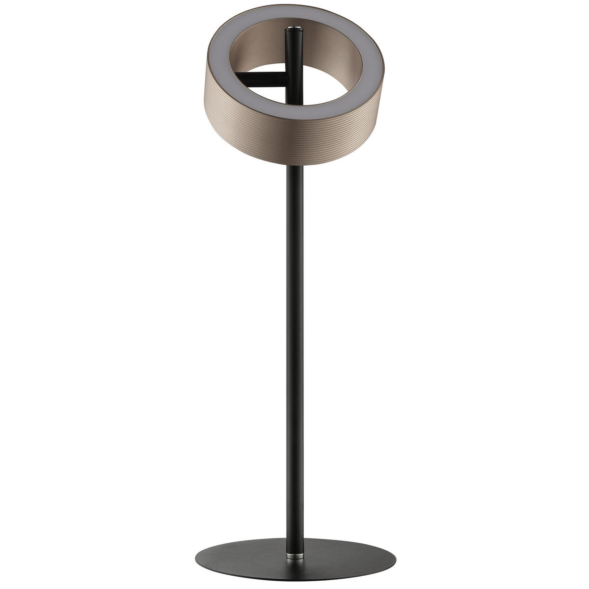 LED-TISCHLEUCHTE - Schwarz/Braun, Design, Metall (15/45cm) - Brilliant