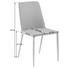 STUHL Webstoff Dunkelgrau, Petrol - Dunkelgrau/Petrol, Design, Textil/Metall (47/87/57cm) - Carryhome