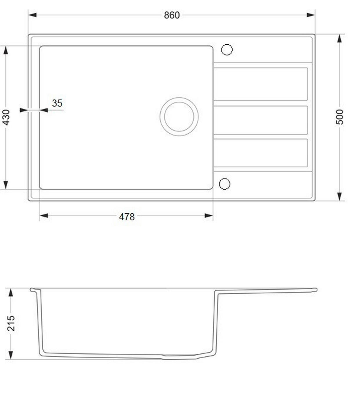 SET SUDOPERA I SLAVINE   86/50/20 cm         - crna, Basics, kamen (86/50/20cm)
