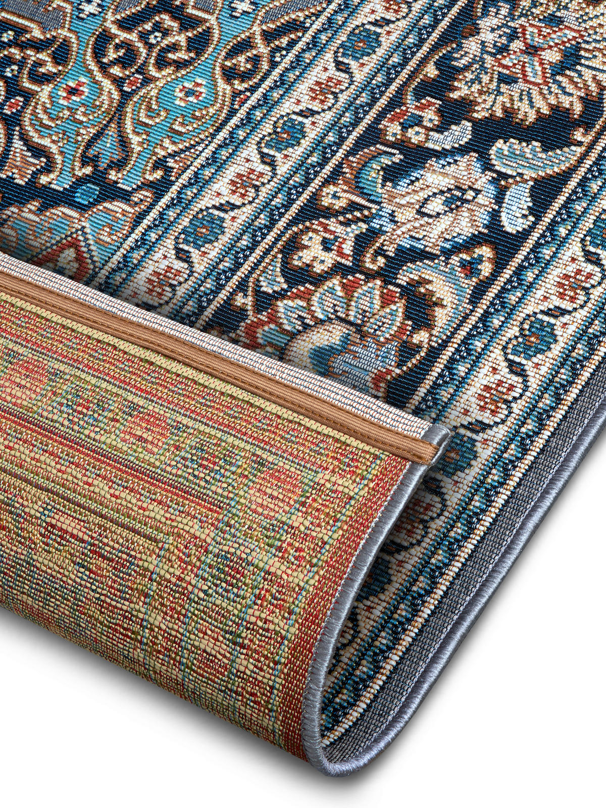 OUTDOORTEPPICH 200/285 cm Flair Blau, Grau  - Blau/Grau, Design, Kunststoff (200/285cm)