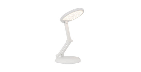 LED-SCHREIBTISCHLEUCHTE 12,5/23,5 cm   - Weiß, Basics, Kunststoff (12,5/23,5cm) - Novel