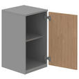 AKTENSCHRANK Eichefarben, Grau  - Eichefarben/Grau, KONVENTIONELL, Holzwerkstoff (40/76,5/43cm) - Moderano