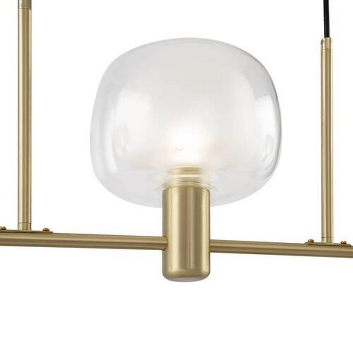 PENDELLEUCHTE Modern 104/18/26 cm   - Transparent/Goldfarben, Trend, Glas/Metall (104/18/26cm) - MAYTONI