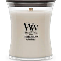 VONNÁ SVÍČKA  - čiré/světle šedá, Basics, parafín/sklo (10/11,4/10cm) - WoodWick