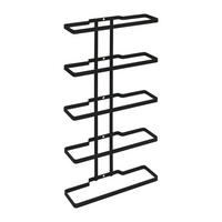 FLASCHENREGAL 24/9/44 cm  - Schwarz, Basics, Metall (24/9/44cm)