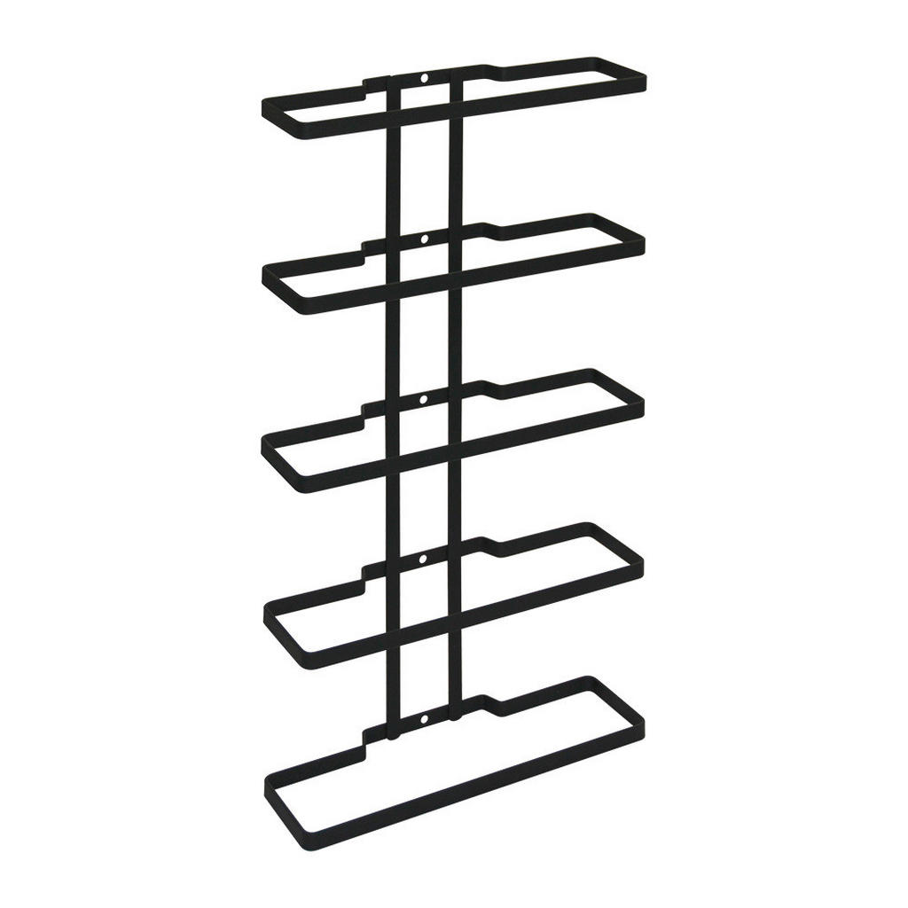 Weinregal Metall Schwarz Flaschen: 5 BxH: 24x9 cm