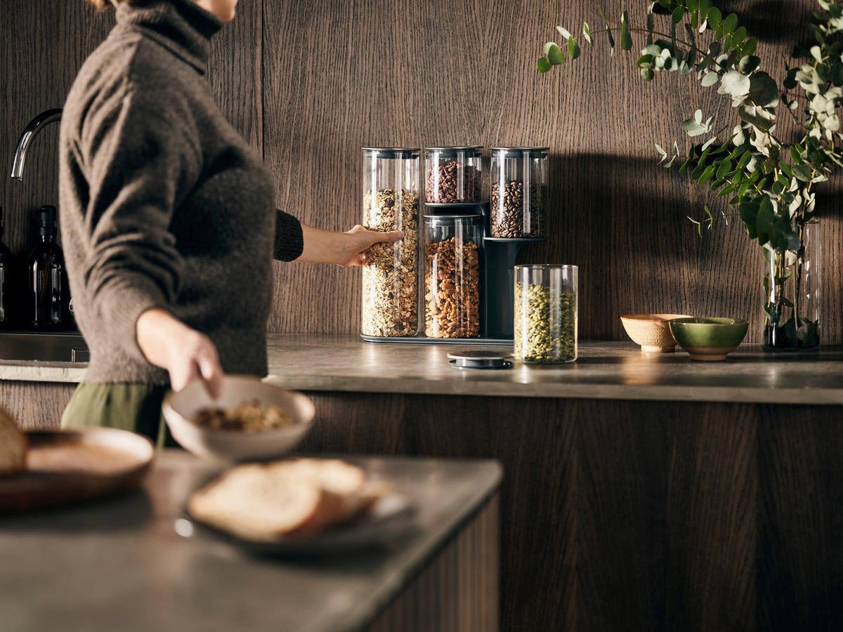 ÉTELTÁROLÓ KÉSZLET   - nemesacélszínű/áttetsző, Basics, műanyag/üveg - Joseph Joseph