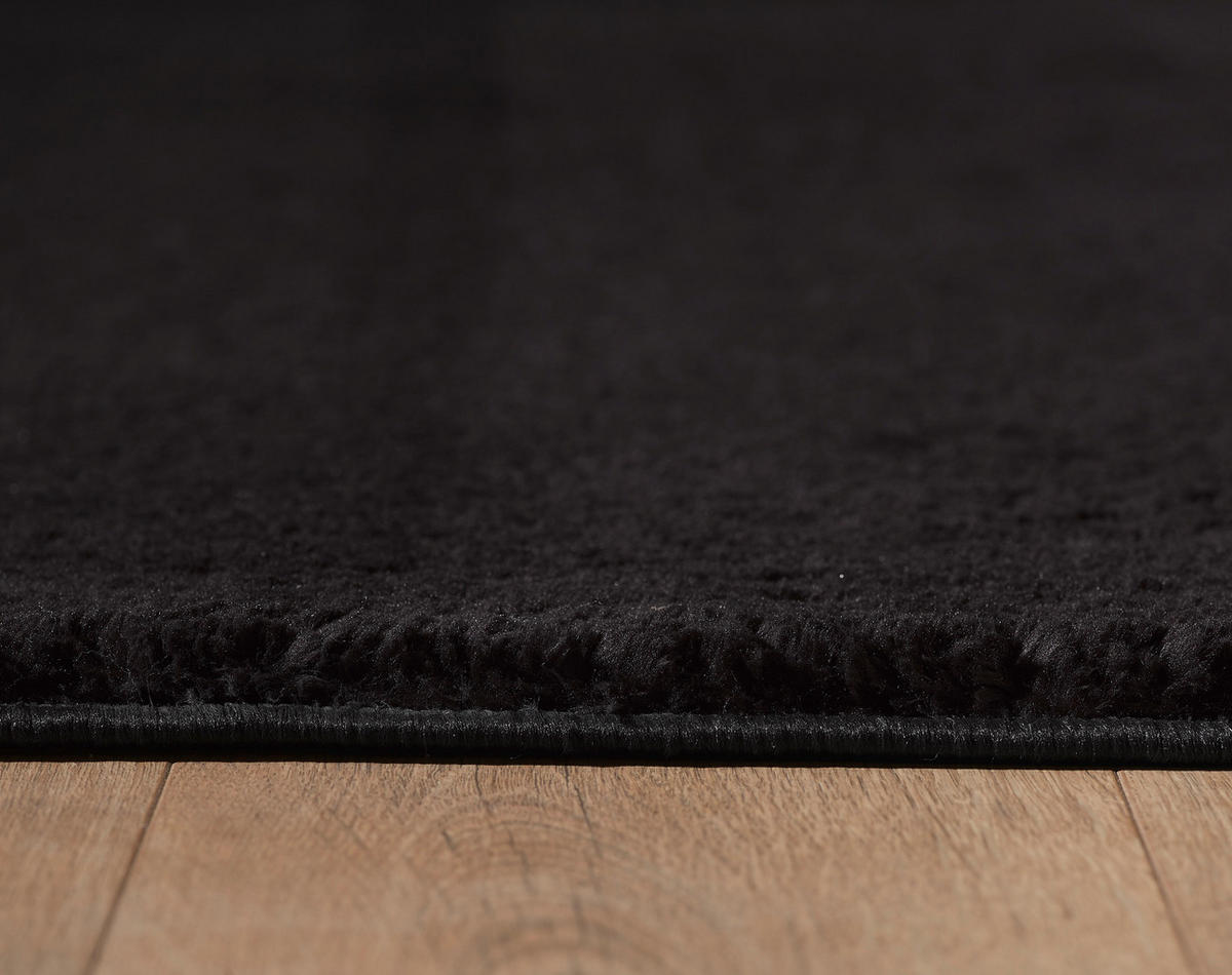 HOCHFLORTEPPICH 120/160 cm Catwalk Schwarz  - Schwarz, Basics, Textil (120/160cm) - Novel